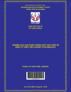 Luận văn thạc sĩ hcmute nghiên cứu giải pháp chống sét cho thiết bị điện tử theo tiêu chuẩn tcvn 9888 2013