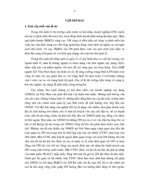 Luận án phân tích ảnh hưởng của cấu trúc tài chính đến hiệu quả kinh doanh của các doanh nghiệp xây dựng tại việt nam