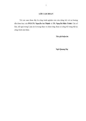 Luận án nghiên cứu phân vùng chức năng phục vụ tổ chức không gian quản lý tài nguyên và môi trường tại tỉnh phú thọ