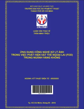Luận văn thạc sĩ hcmute ứng dụng công nghệ xử lý ảnh trong việc phát hiện vật thể ngoại lai fod trong ngành hàng không