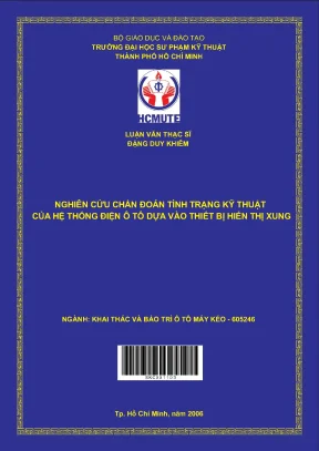 Luận văn thạc sĩ hcmute nghiên cứu chẩn đoán tình trạng kỹ thuật của hệ thống điện ô tô dựa vào thiết bị hiển thị xung