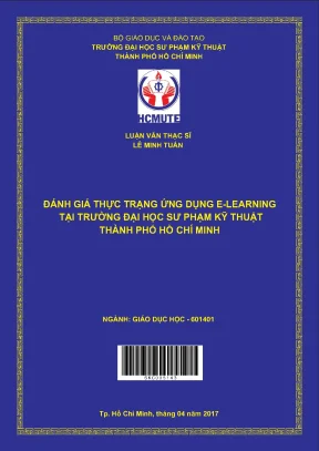 Luận văn thạc sĩ hcmute đánh giá thực trạng ứng dụng e learning tại trường đại học sư phạm kỹ thuật tp hồ chí minh