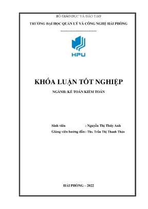 Luận văn tốt nghiệp hoàn thiện công tác kế toán thanh toán với người mua người bán tại công ty tnhh sản xuất và dịch vụ thương mại tân vũ