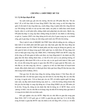 Luận án các nhân tố ảnh hưởng đến chất lượng thông tin kế toán trên báo cáo tài chính của các doanh nghiệp xây lắp niêm yết trên thị trường chứng khoán việt nam