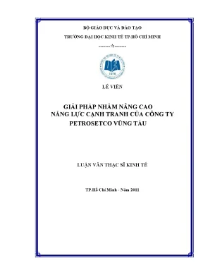 Luận văn thạc sĩ giải pháp nhằm nâng cao năng lực cạnh tranh của công ty petrosetco vũng tàu luận văn thạc sĩ
