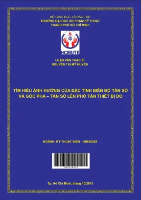 Luận văn thạc sĩ hcmute tìm hiểu ảnh hưởng của đặc tính biên độ tần số và góc pha tần số lên phổ tần của thiết bị đo