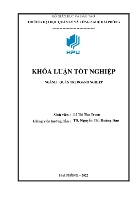 Luận văn tốt nghiệp chính sách đãi ngộ nhân sự của công ty tnhh thương mại và dịch vụ hàng hải atlantic