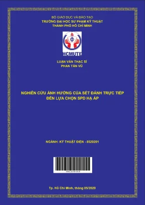Luận văn thạc sĩ hcmute nghiên cứu ảnh hưởng của sét đánh trực tiếp đến lựa chọn spd hạ áp