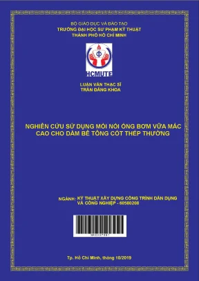 Luận văn thạc sĩ hcmute nghiên cứu sử dụng mối nối ống bơm vữa mác cao cho dầm bê tông cốt thép thường