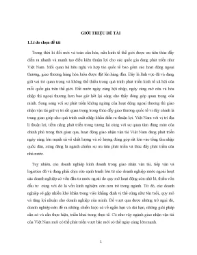 Luận văn tốt nghiệp năng lực cung ứng dịch vụ giao nhận hàng hóa xuất nhập khẩu bằng đường hàng không tại công ty cổ phần tiếp vận intercargo