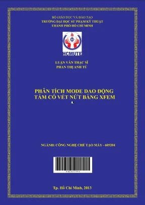Luận văn thạc sĩ hcmute phân tích mode dao động tấm có vết nứt bằng xfem