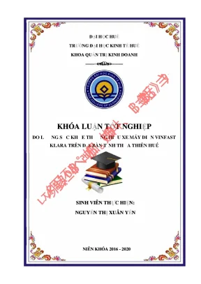 Luận văn tốt nghiệp đo lường sức khỏe thương hiệu xe máy điện vinfast klara trên địa bàn tỉnh thừa thiên huế