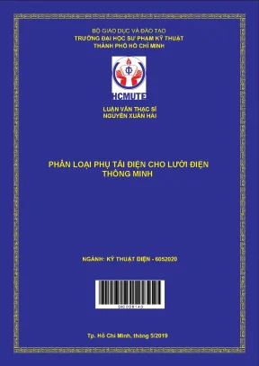 Luận văn thạc sĩ hcmute phân loại phụ tải điện cho lưới điện thông minh