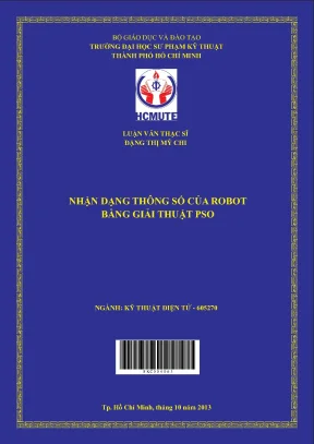 Luận văn thạc sĩ hcmute nhận dạng thông số của rôbôt bằng giải thuật pso