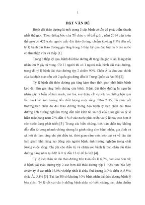 Luận án tiến sĩ nghiên cứu áp lực bàn chân mối liên quan với dẫn truyền thần kinh chỉ số cổ chân cánh tay ở bệnh nhân đái tháo đường týp 2
