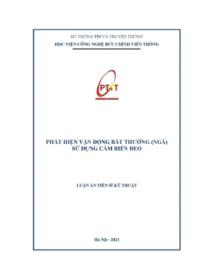 Luận án tiến sĩ phát hiện vận động bất thường ngã sử dụng cảm biến đeo