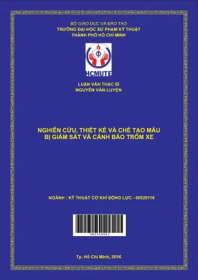 Luận văn thạc sĩ hcmute nghiên cứu thiết kế và chế tạo mẫu thiết bị giám sát và cảnh báo trộm xe