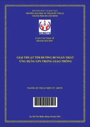 Luận văn thạc sĩ hcmute giải thuật tìm đường đi ngắn nhất ứng dụng gps trong giao thông