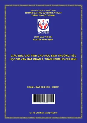 Luận văn thạc sĩ hcmute giáo dục giới tính cho học sinh trường tiểu học võ văn hát quận 9 thành phố hồ chí minh