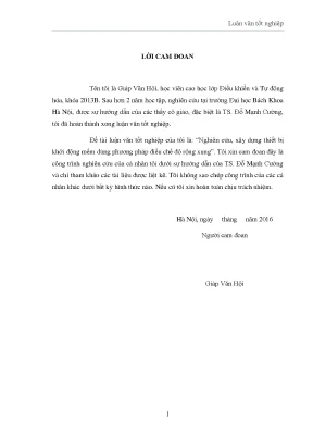 Luận văn thạc sĩ nghiên cứu xây dựng thiết bị khởi động mềm dùng phương pháp điều chế độ rộng xung
