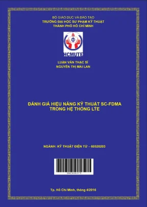 Luận văn thạc sĩ hcmute đánh giá hiệu năng kỹ thuật sc fdma trong hệ thống lte