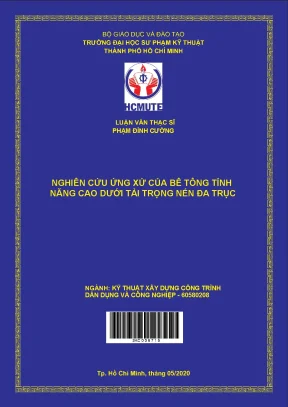Luận văn thạc sĩ hcmute nghiên cứu ứng xử của bê tông tính năng cao dưới tải trọng nén đa trục