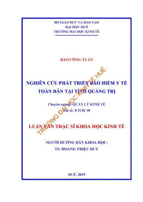Luận văn thạc sĩ nghiên cứu phát triển bảo hiểm y tế toàn dân tại tỉnh quảng trị