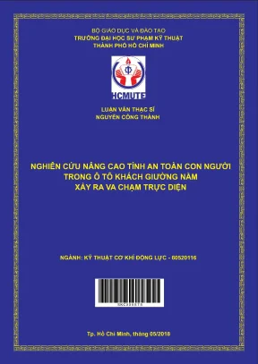 Luận văn thạc sĩ hcmute nghiên cứu nâng cao tính an toàn con người trong ô tô khách giường nằm xảy ra va chạm trực diện