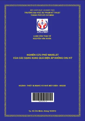 Luận văn thạc sĩ hcmute nghiên cứu phổ wavelet của các dạng xung quá điện áp không chu kỳ