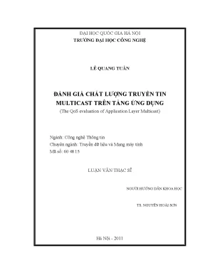 Luận văn thạc sĩ đánh giá chất lượng truyền tin multicast trên tầng ứng dụng
