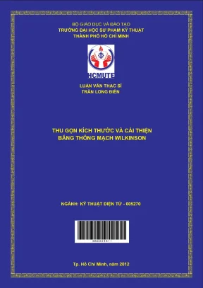 Luận văn thạc sĩ hcmute thu gọn kích thước và cải thiện băng thông mạch wilkinson