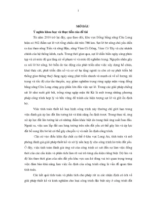 Luận văn thạc sĩ phân tích ổn định công trình kè sông trên đất yếu theo phân kỳ đầu tư tại chợ cá phường 2 thành phố tân an tỉnh long an