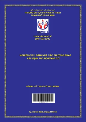 Luận văn thạc sĩ hcmute nghiên cứu đánh giá các phương pháp xác định tốc độ động cơ