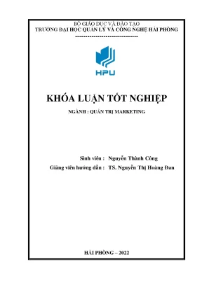 Luận văn tốt nghiệp hoàn thiện công tác marketing tại công ty cổ phần quảng cáo và xây lắp hải phòng