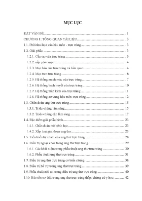 Luận án đánh giá kết quâ điều trị triệt căn ung thư trực tràng thấp bằng phẫu thuật nội soi có bâo tồn cơ thắt