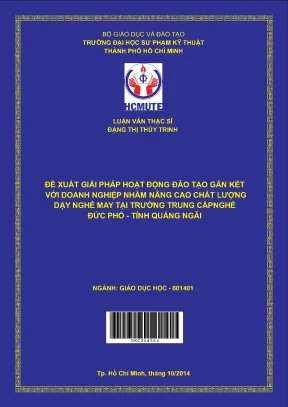 Luận văn thạc sĩ hcmute đề xuất giải pháp hoạt động đào tạo gắn kết với doanh nghiệp nhằm nâng cao chất lượng dạy nghề may tại trường trung cấp nghề đức phổ tỉnh quảng ngãi