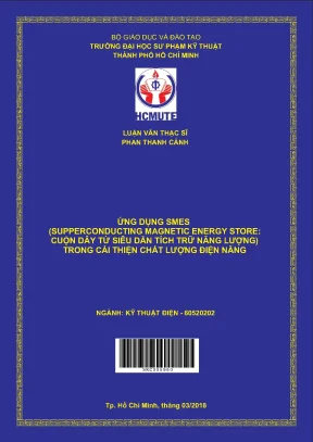 Luận văn thạc sĩ hcmute ứng dụng smes supperconducting magnetic energy store cuộn dây từ siêu dẫn tích trữ năng lượng trong cải thiện chất lượng điện năng