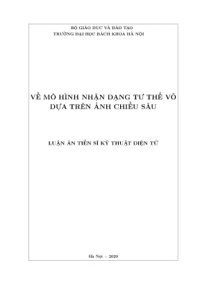 Luận án tiến sĩ về mô hình nhận dạng tư thế võ dựa trên ảnh chiều sâu