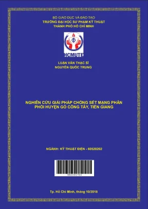 Luận văn thạc sĩ hcmute nghiên cứu giải pháp chống sét mạng phân phối huyện gò công tây tiền giang
