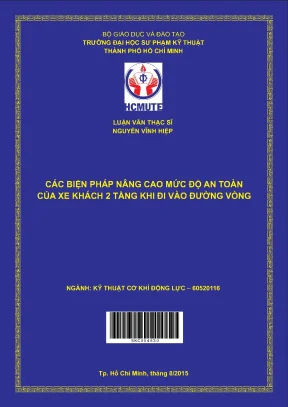Luận văn thạc sĩ hcmute các biện pháp nâng cao mức độ an toàn của xe khách 2 tầng khi đi vào đường vòng