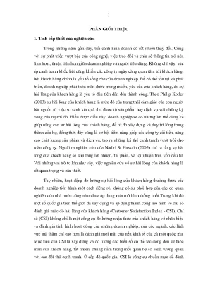 Luận án nghiên cứu mức độ hài lòng của khách hàng tại các công ty bảo hiểm nhân thọ việt nam