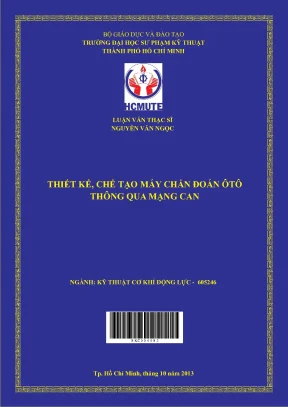 Luận văn thạc sĩ hcmute thiết kế chế tạo máy chuẩn đoán ôtô thông qua mạng can