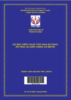 Luận văn thạc sĩ hcmute dự báo trên chuỗi thời gian sử dụng mô hình lai ghép arima và rbfnn