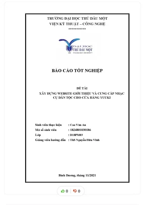 Báo cáo tốt nghiệp đề tài xây dựng website giới thiệu và cung cấp nhạc cụ dân tộc cho cửa hàng yuuki