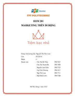Dom 201 marketing trên di động tiệm bạc nhỏ