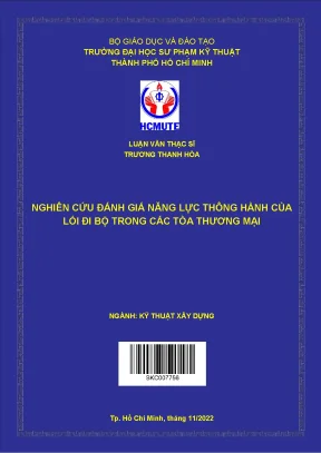 Nghiên cứu đánh giá năng lực thông hành của lối đi bộ trong các tòa thương mại