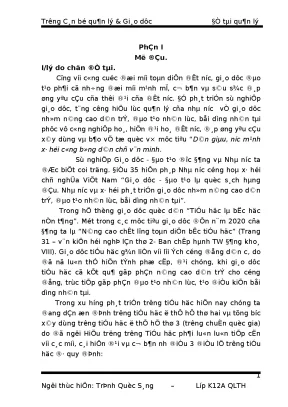 Skkn biện pháp vận dụng các phương pháp quản lý của người hiệu trường trong quản lý trường tiểu học