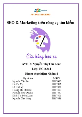 Seo marketing trên công cụ tìm kiếm tên thương hiệu cửa hàng họa cụ