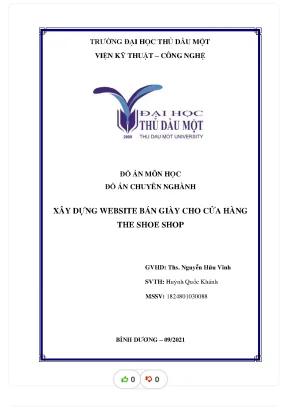 Đề tài xây d ng website bán giày cho c a hàng the shoe shop