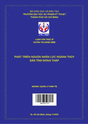 Phát triển nguồn nhân lực ngành thủy sản tỉnh đồng tháp
